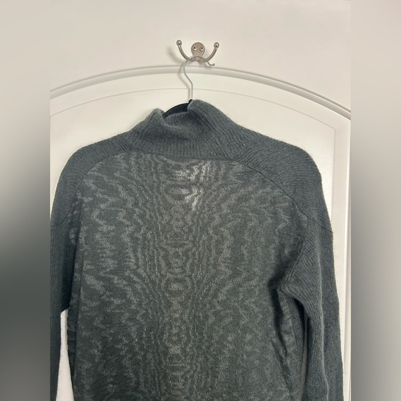 Alexander Wang Charcoal V-Neck Mohair Alpaca Blend Sweater size medium - Picture 7 of 11